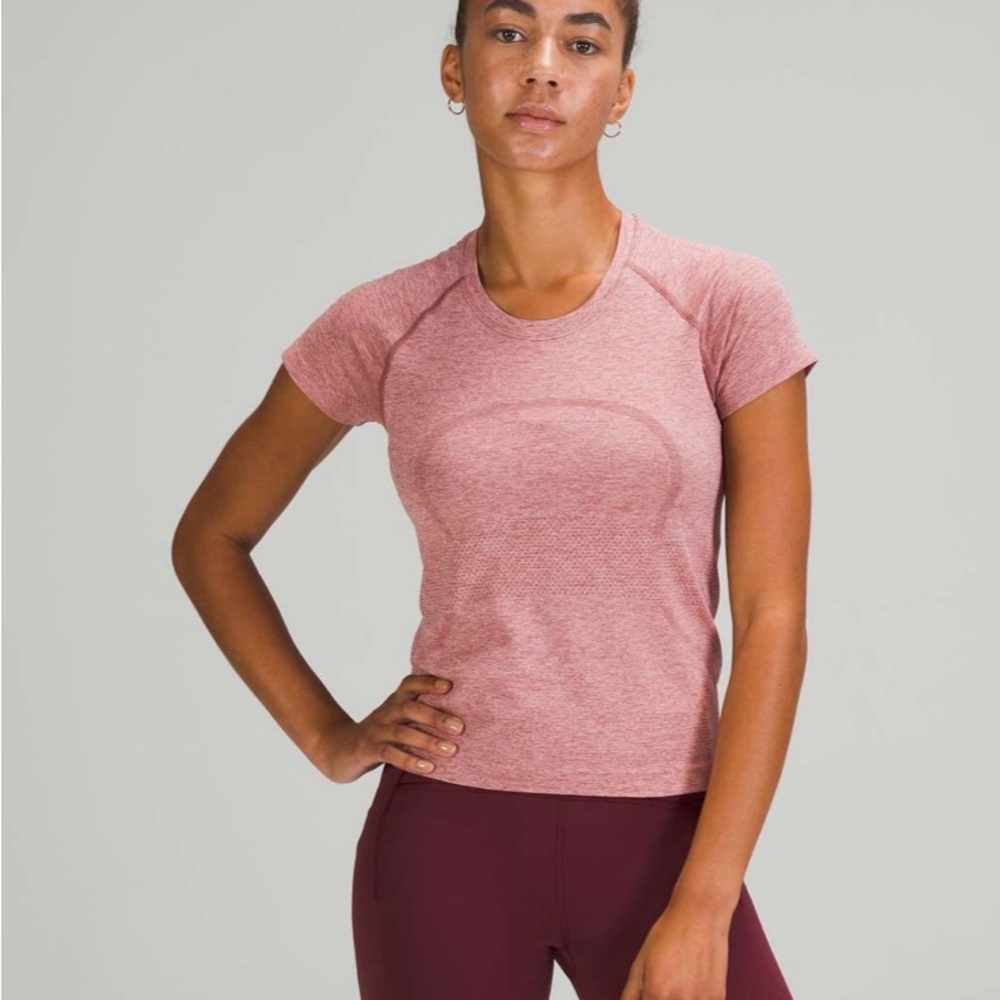 Lululemon Swiftly Tech Short Sleeve *Race in Spiced Chai/Pink Rosebud
